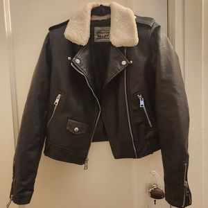 Levis faux leather biker jacket
